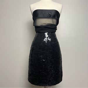 Black sequin skirt